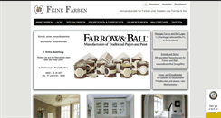 Desktop Screenshot of feine-farben.de
